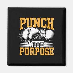 Aimant Punch Avec Objectif Boxer Sports Force Gym Athle
