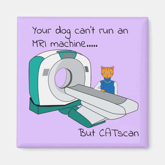 Aimant Punny Dogs ne peut pas exécuter une IRM mais CATsc (Devant)