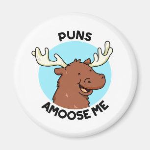 Aimant Puns Amoose Me Drôle Moose Pun Oie