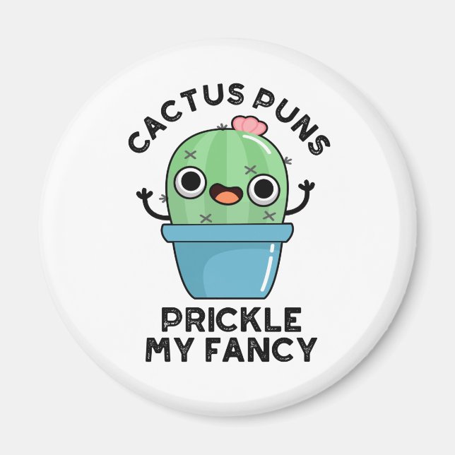 Aimant Puns Cactus Pricket Mon Fancy Plante Pun (Devant)