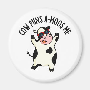 Aimant Puns de vache Amoos Me Drôle Pun de vache