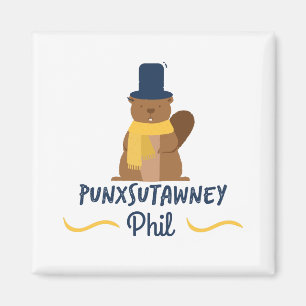 Aimant Punxsutawney Phil // Jour de la pub