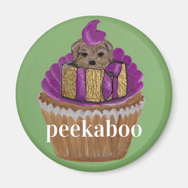 Aimant Pupcake Peekaboo (Devant)