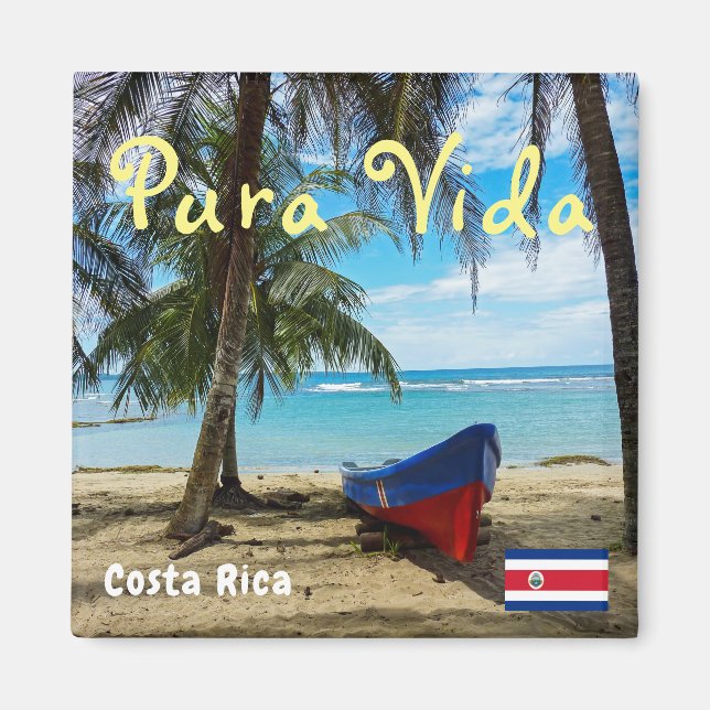 Aimant Pura Vida au Costa Rica - Amérique centrale (Devant)