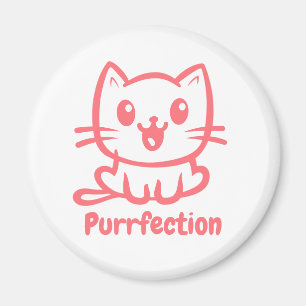 Aimant Purfection, Très Mignonne Chat Anime