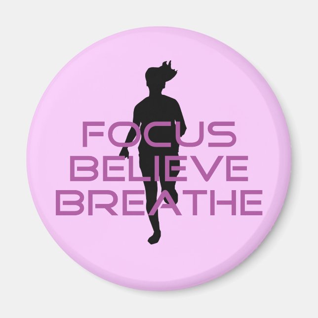 Aimant Purple Focus Croire Respirer (Devant)
