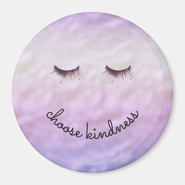 Aimant Purple rose Ombre noir cils doux (Devant)