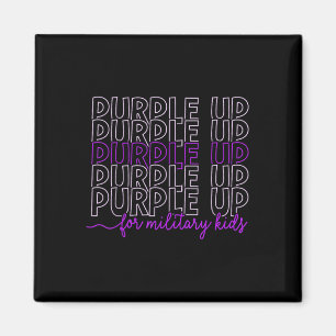 Aimant Purple Up For Military Kids Military Child Mois B