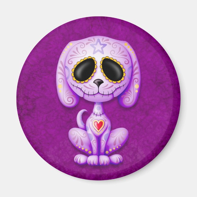 Aimant Purple Zombie sucre chiot (Devant)
