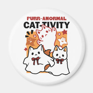 Aimant Purr-anormal Cat Cat mignonne Halloween Conception