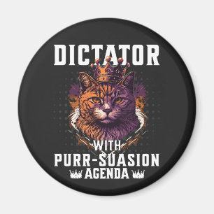 Aimant Pursuasion Agenda Funny Bossy Cat