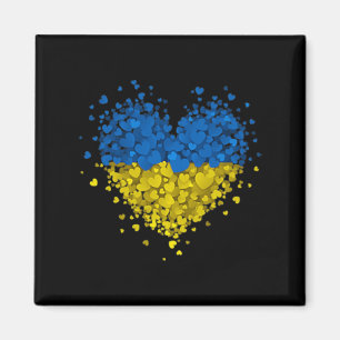 Aimant Puzzle de coeur Ukraine Amour Ukraine drapeau ukra
