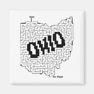 Aimant Puzzle de l'Ohio Maze