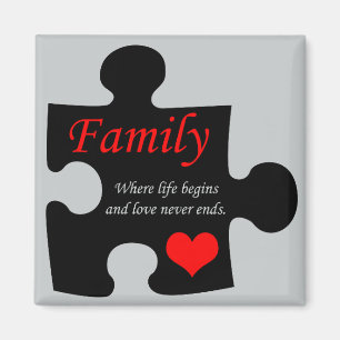 Aimant Puzzle familial