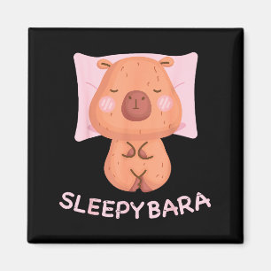 Aimant Pyjama Capybara Sleeng Nuit Sleepybara Roden