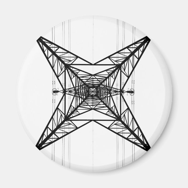 Aimant Pylons Électricité (Devant)