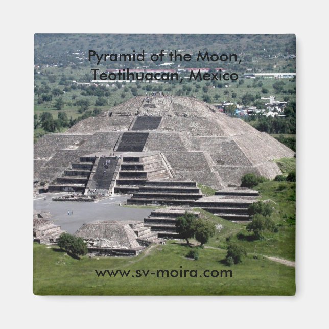Aimant Pyramide de la Lune, Teotihuacan, Mexique (Devant)