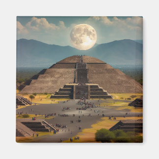 Aimant Pyramide de la Lune, Teotihuacan, Mexique Voyage