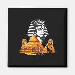 Aimant Pyramide de tête de la reine égyptienne Cleopatra
