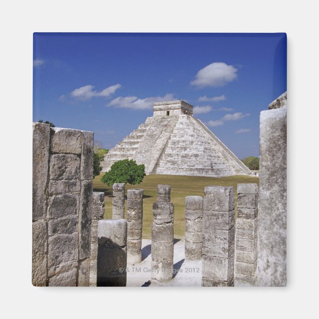 Aimant Pyramide Kukulcan vu du Groupe (Devant)