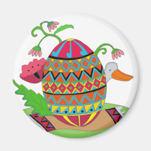Aimant Pysanka et Canard L'art populaire ukrainien
