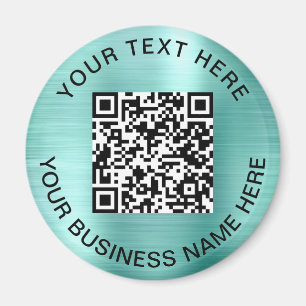 Aimant QR Code Promotional Mint Green