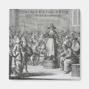 Aimant Quakers masculins et féminins à leur Assemblée