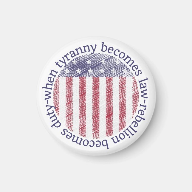 Aimant Quand la tyrannie devient loi, la rébellion devien (Devant)