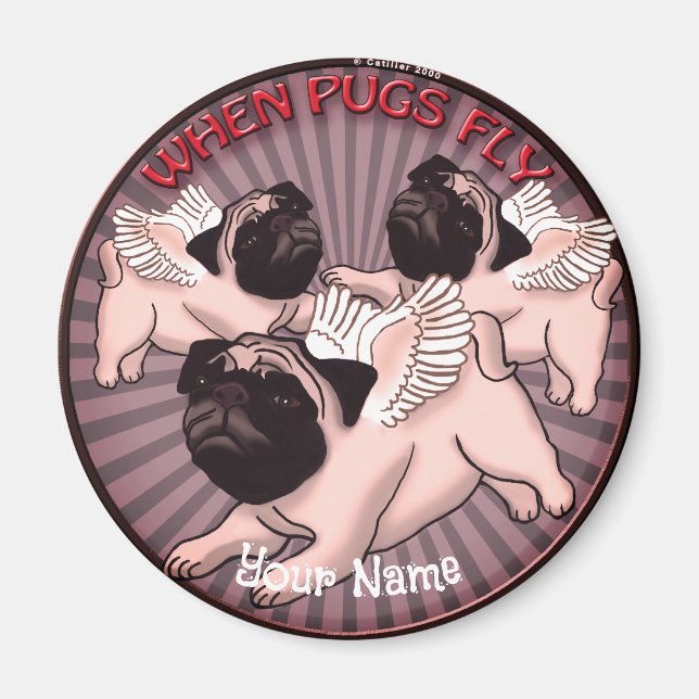 Aimant Quand les Carlins volent (Devant)