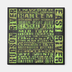 Aimant Quartiers de New York Vert