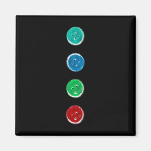 Aimant Quatre boutons Super Blue Chat Fun Halloween Perso