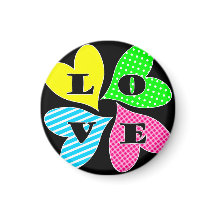 Quatre Coeurs colorés