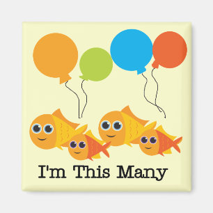 Aimant Quatre Poissons Je suis cette multitude de t-shirt