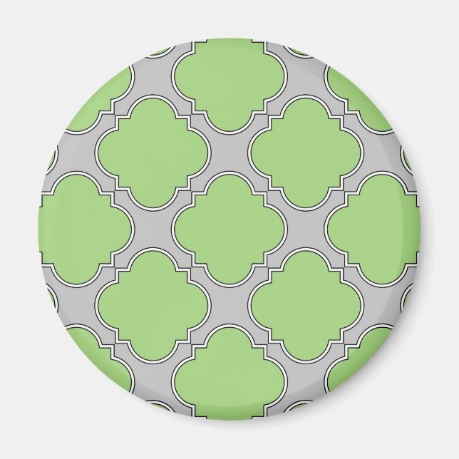 Aimant Quatrefoil vert (Devant)