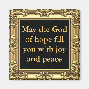 Aimant Que Dieu vous bénisse de joie et de paix