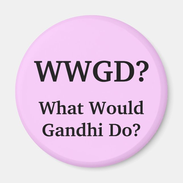 Aimant Que ferait Gandhi ? (Devant)