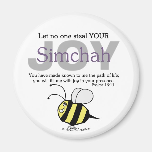 Aimant Que personne ne vole votre joie/Simchah! avec l'ab (Devant)
