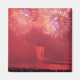 Aimant Québec, Québec, Canada. Feux d'artifice au Parc