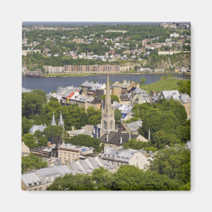 Aimant Québec, Québec, Canada. Vue plongeante sur la