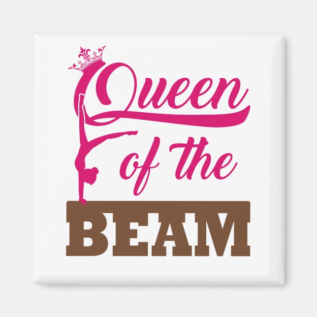Aimant Queen of the Beam Gymnastique Girls (Devant)