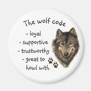 Aimant Quel loup alimenterez-vous ? Citation de