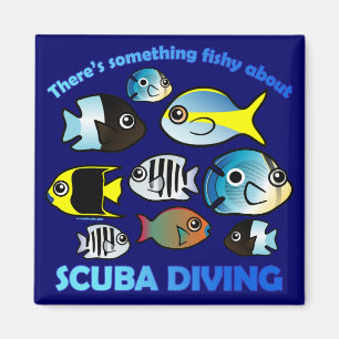 Aimant Quelque chose de pêche sur la plongée