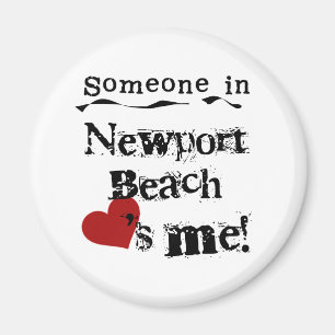 Aimant Quelqu'un en plage de Newport