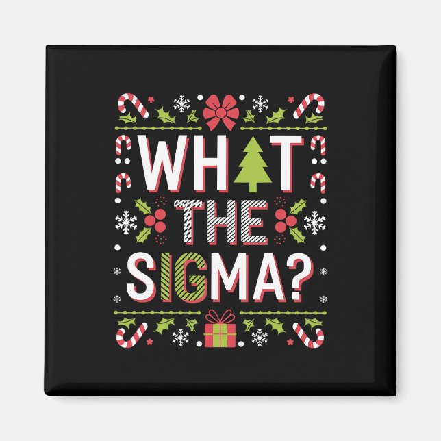 Aimant Qu'est-ce que le Sigma Funny Santa Clause Gen Alph (Devant)