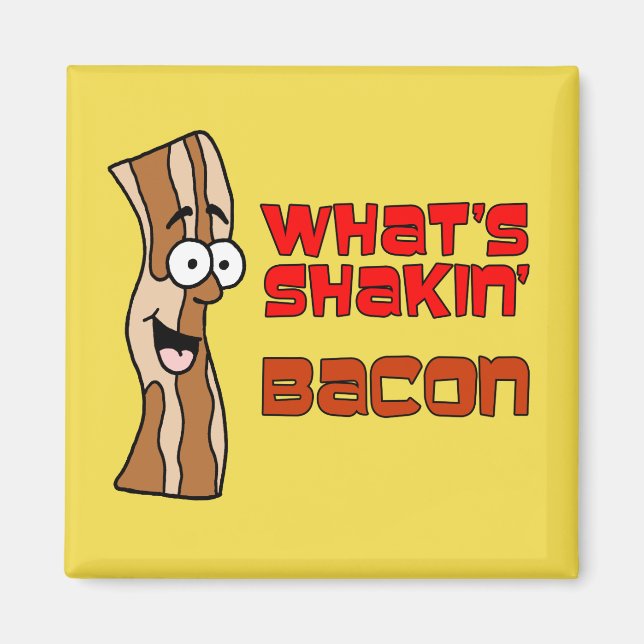 Aimant Qu'est-ce que Shakin' Bacon Cartoon (Devant)