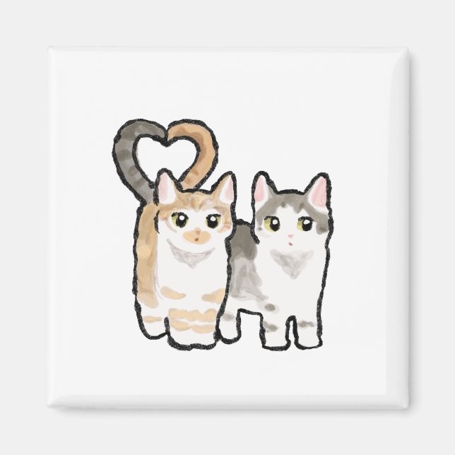 Aimant Queue d'amour (Devant)
