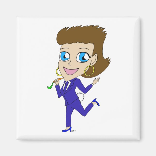 Aimant queue de lapin de chibi (Devant)