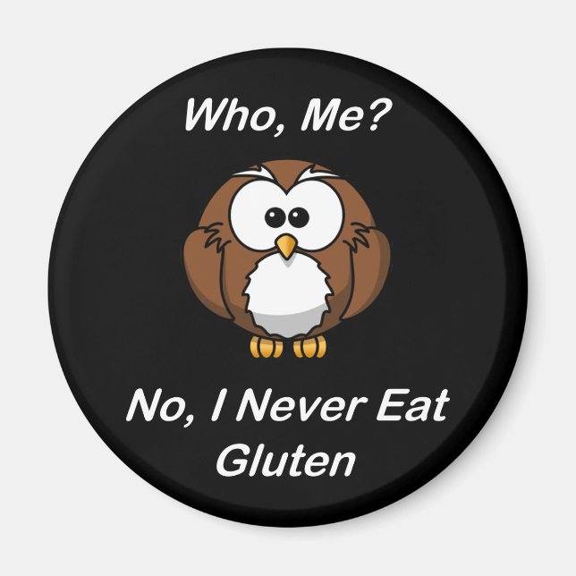 Aimant Qui, Moi ? Non, je ne mange jamais de gluten (Devant)