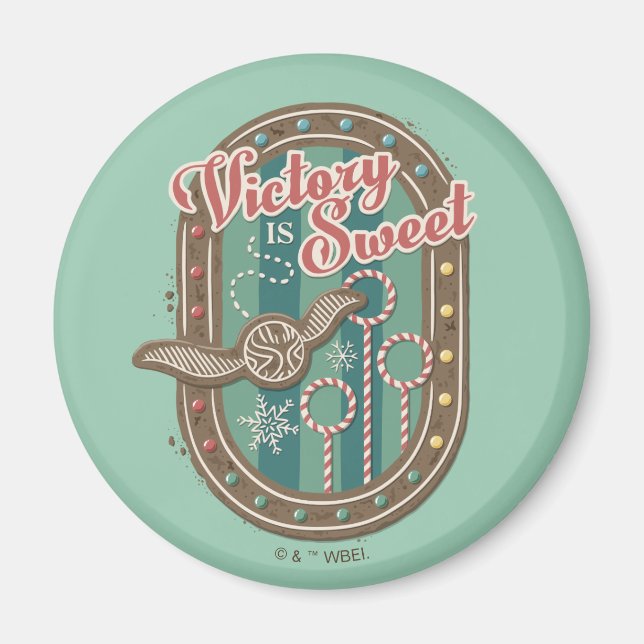 Aimant QUIDDITCH™ Victory est Sweet Holiday Cookie Graphi (Devant)