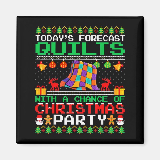 Aimant Quilts Christmas Party Quilts Quilting Christmas U (Devant)